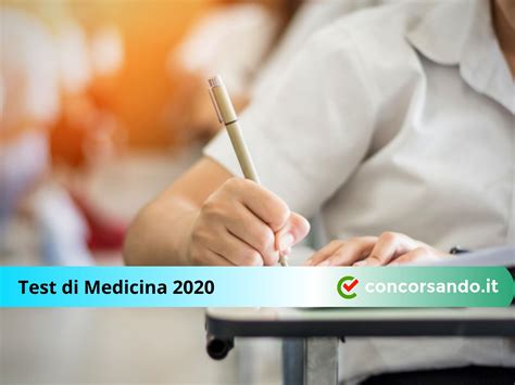test di medicina 2020